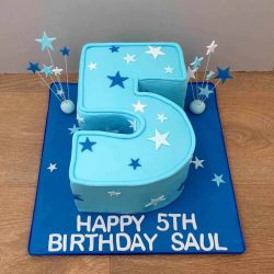 Number and Stars Cake