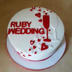 Ruby Anniversary Cake