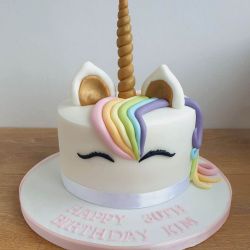 Unicorn Head Cake