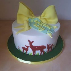 Deer Baby Shower Cake